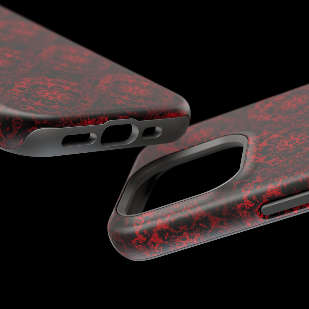 Gothic Red Mandala Magnetic Impact Resistant Phone Cover