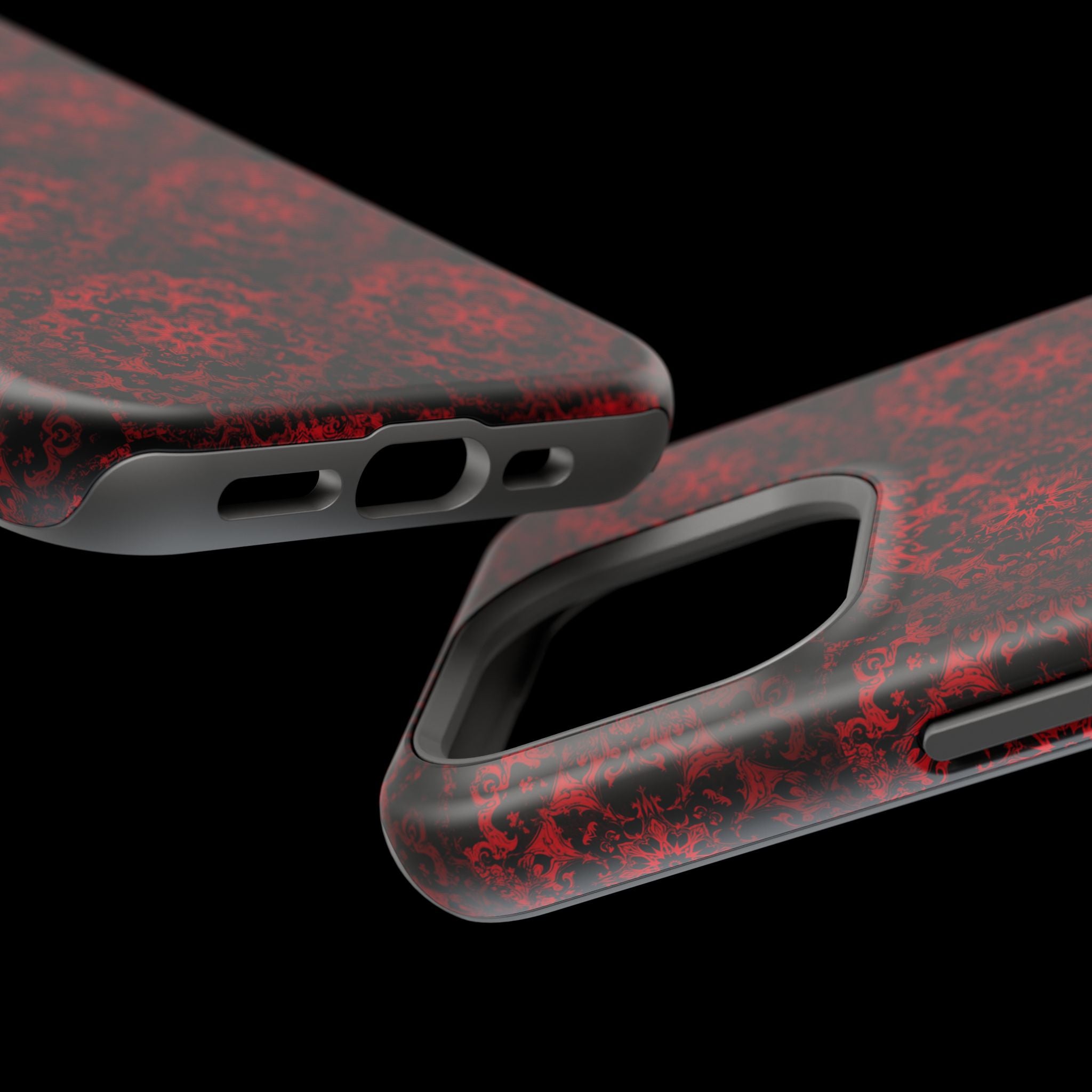 Gothic Red Mandala Magnetic Impact Resistant Phone Cover