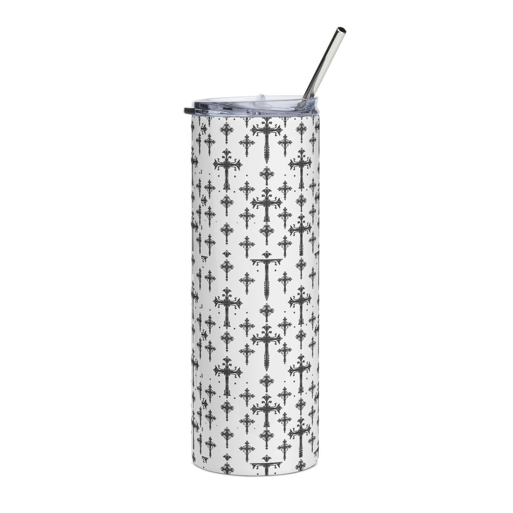 Gothic Cross Pattern 20oz Stainless Tumbler