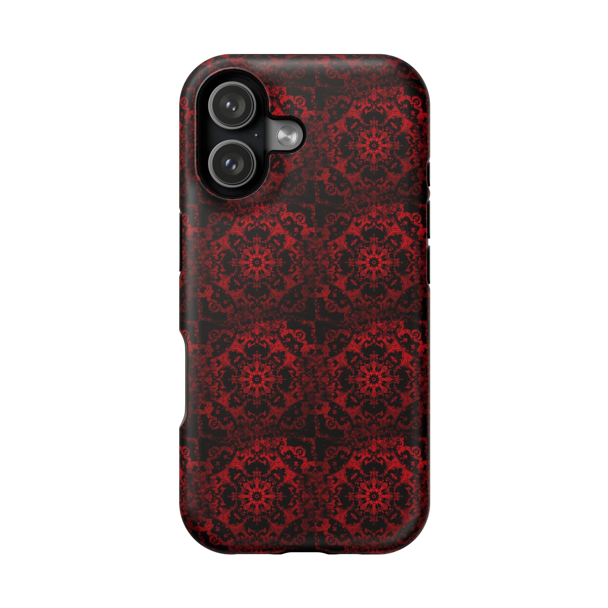Gothic Red Mandala Magnetic Impact Resistant Phone Cover