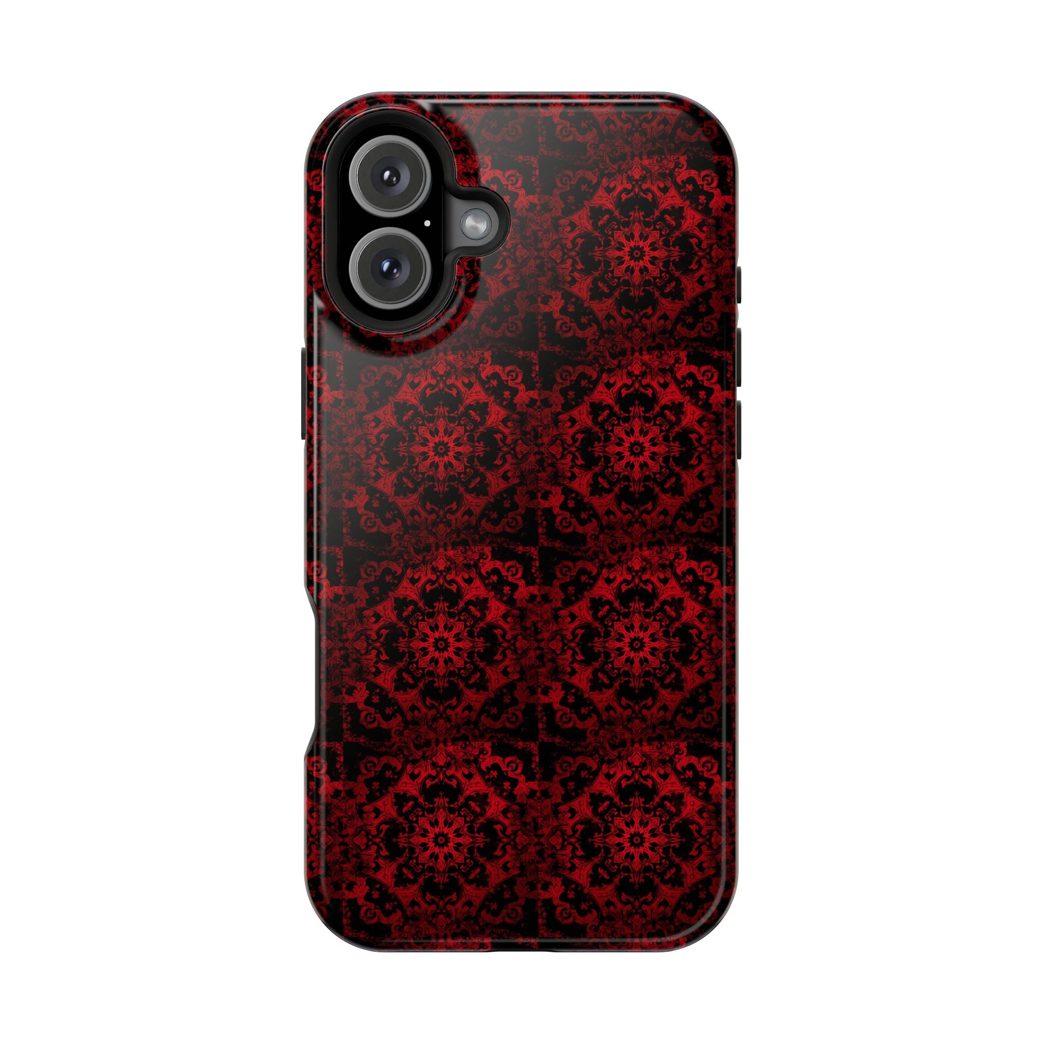 Gothic Red Mandala Magnetic Impact Resistant Phone Cover