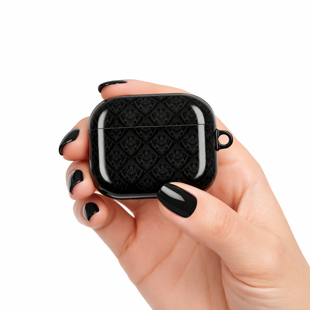 Black Damask AirPod Case