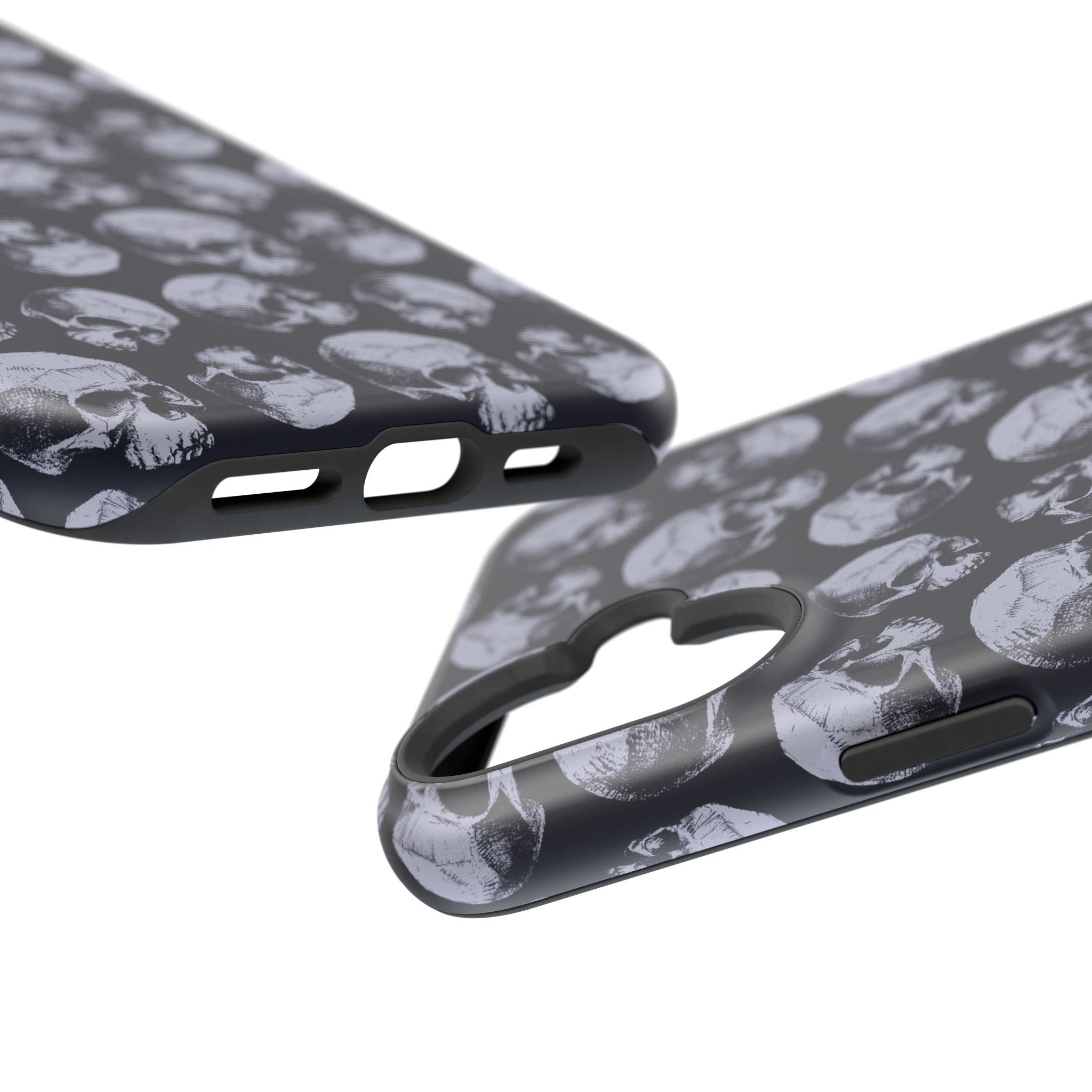 Skull Pattern Magnetic Phone Case — Impact-Resistant iPhone Cover