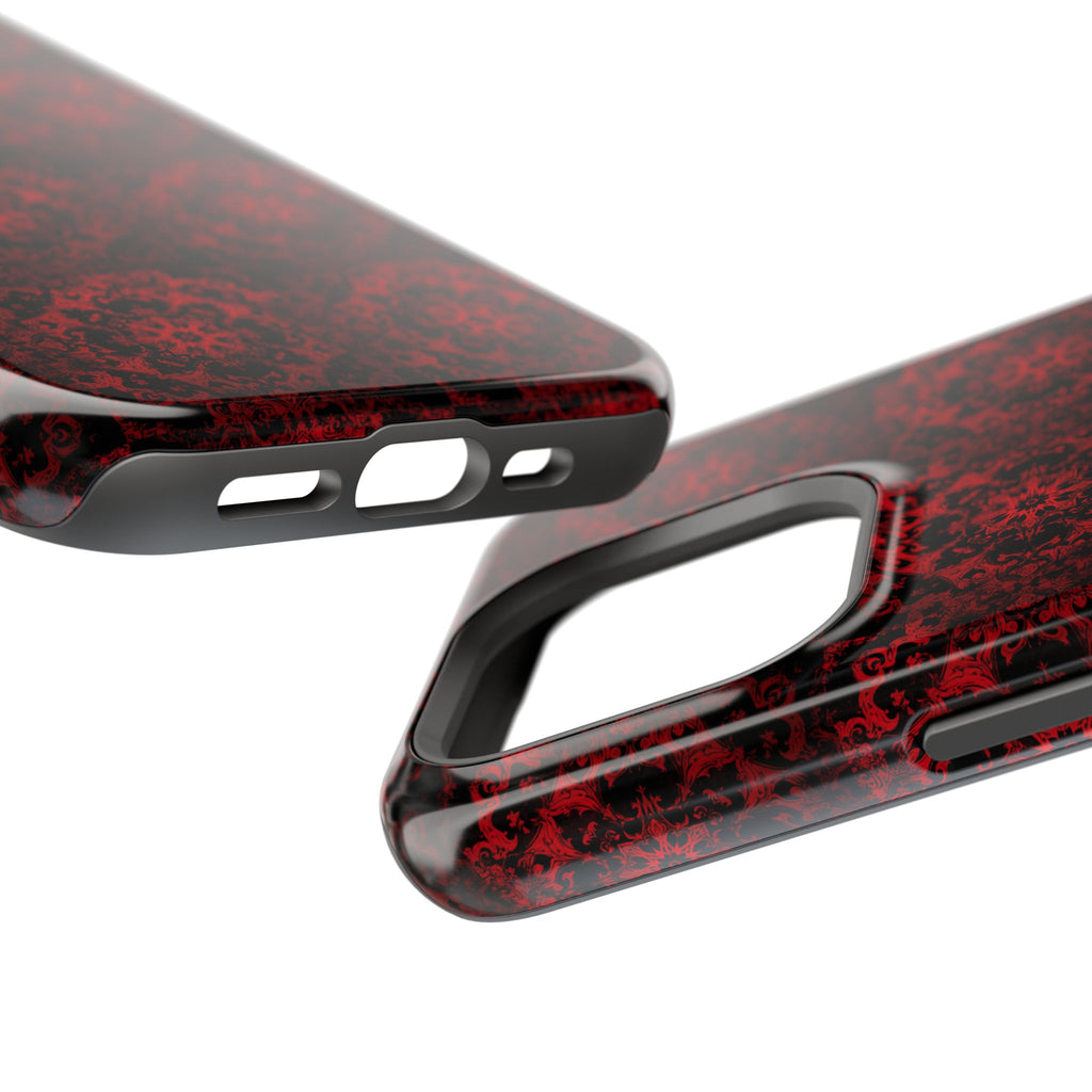 Gothic Red Mandala Magnetic Impact Resistant Phone Cover
