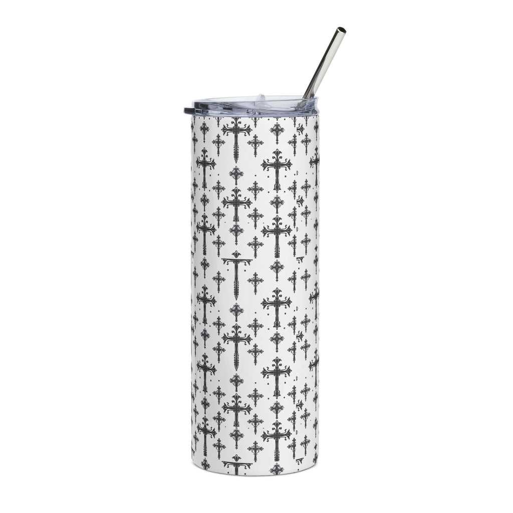 Gothic Cross Pattern 20oz Stainless Tumbler