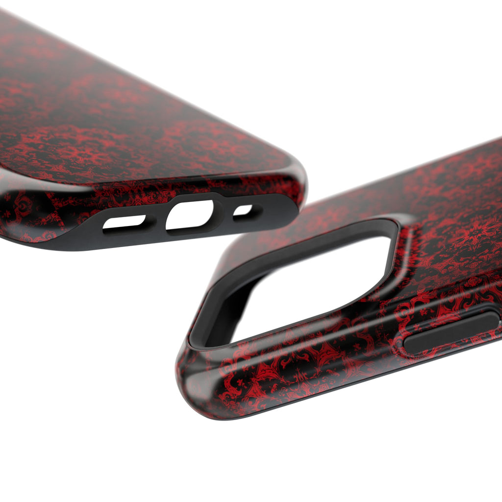 Gothic Red Mandala Magnetic Impact Resistant Phone Cover