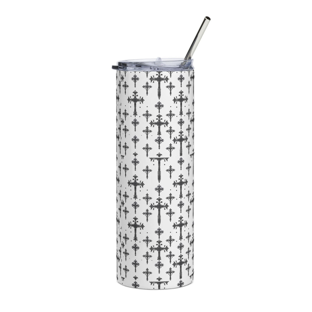 Gothic Cross Pattern 20oz Stainless Tumbler
