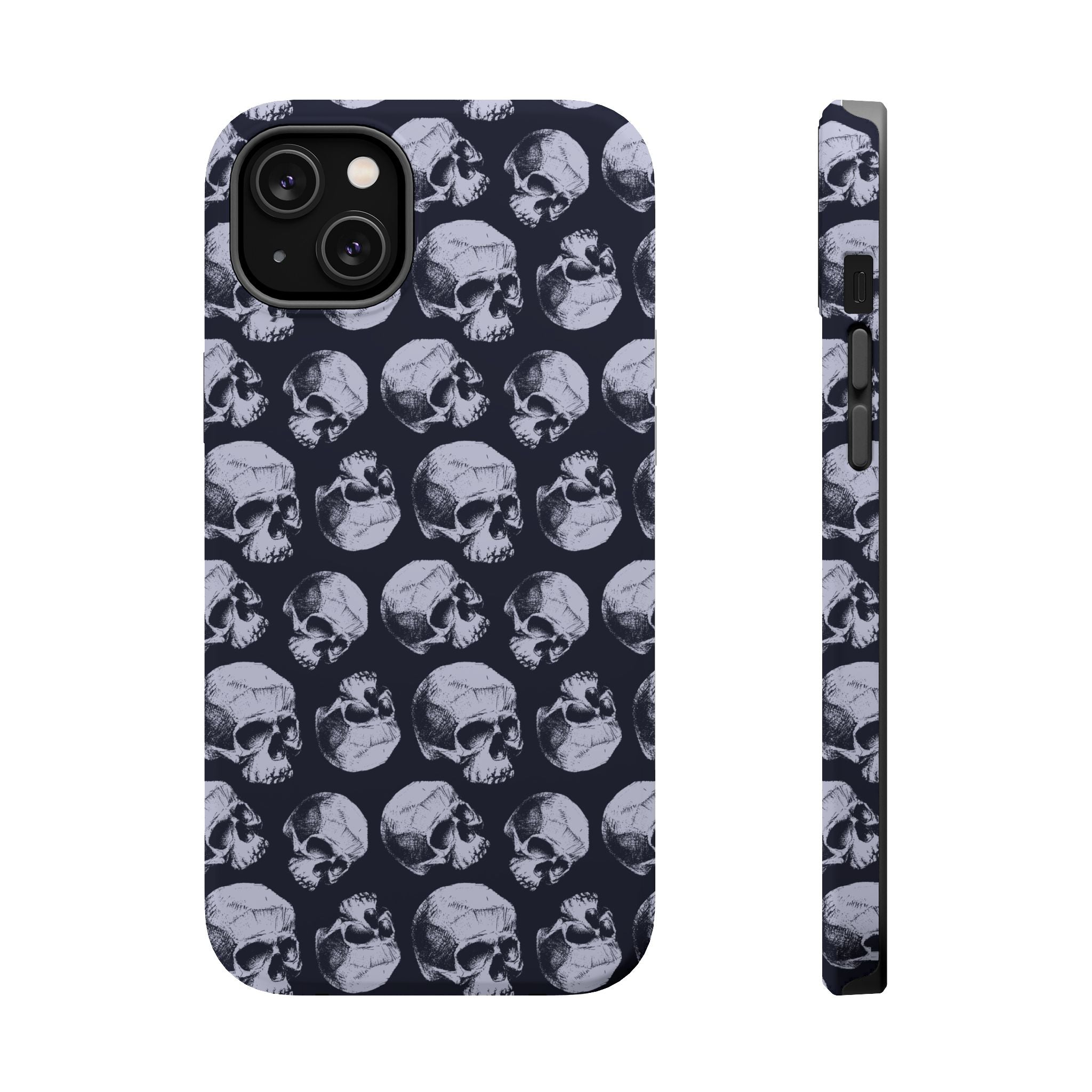 Skull Pattern Magnetic Phone Case — Impact-Resistant iPhone Cover