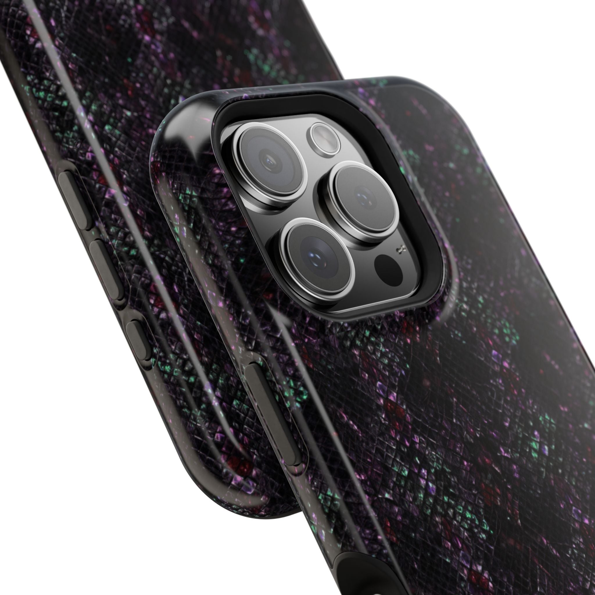 Iridescent Snakeskin Magnetic Impact Resistant Phone Case