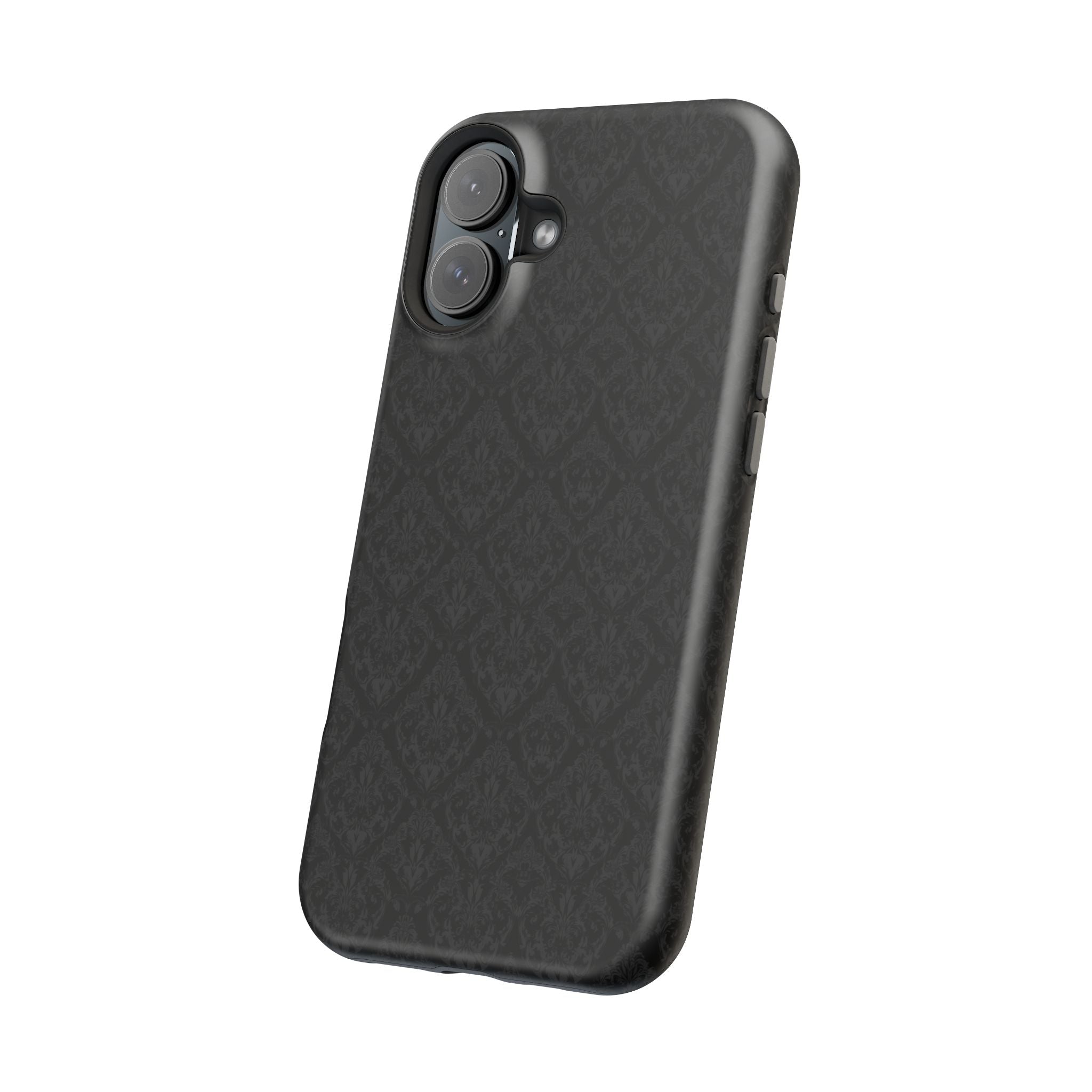 Black Damask Magnetic Impact-Resistant Phone Case