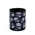 Skull Pattern Black Mug (11 oz)