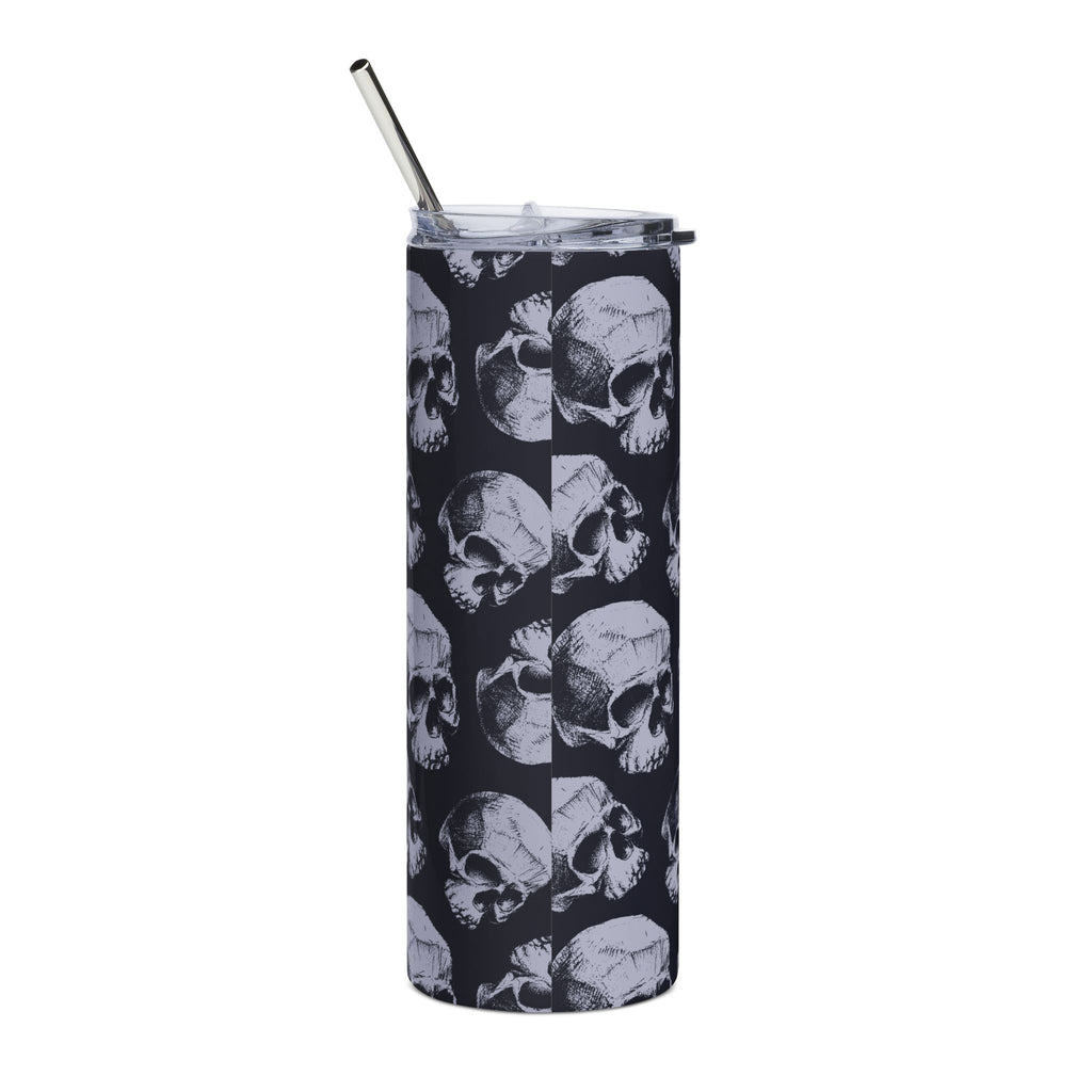 Skull Pattern Stainless Steel Tumbler (20 oz)