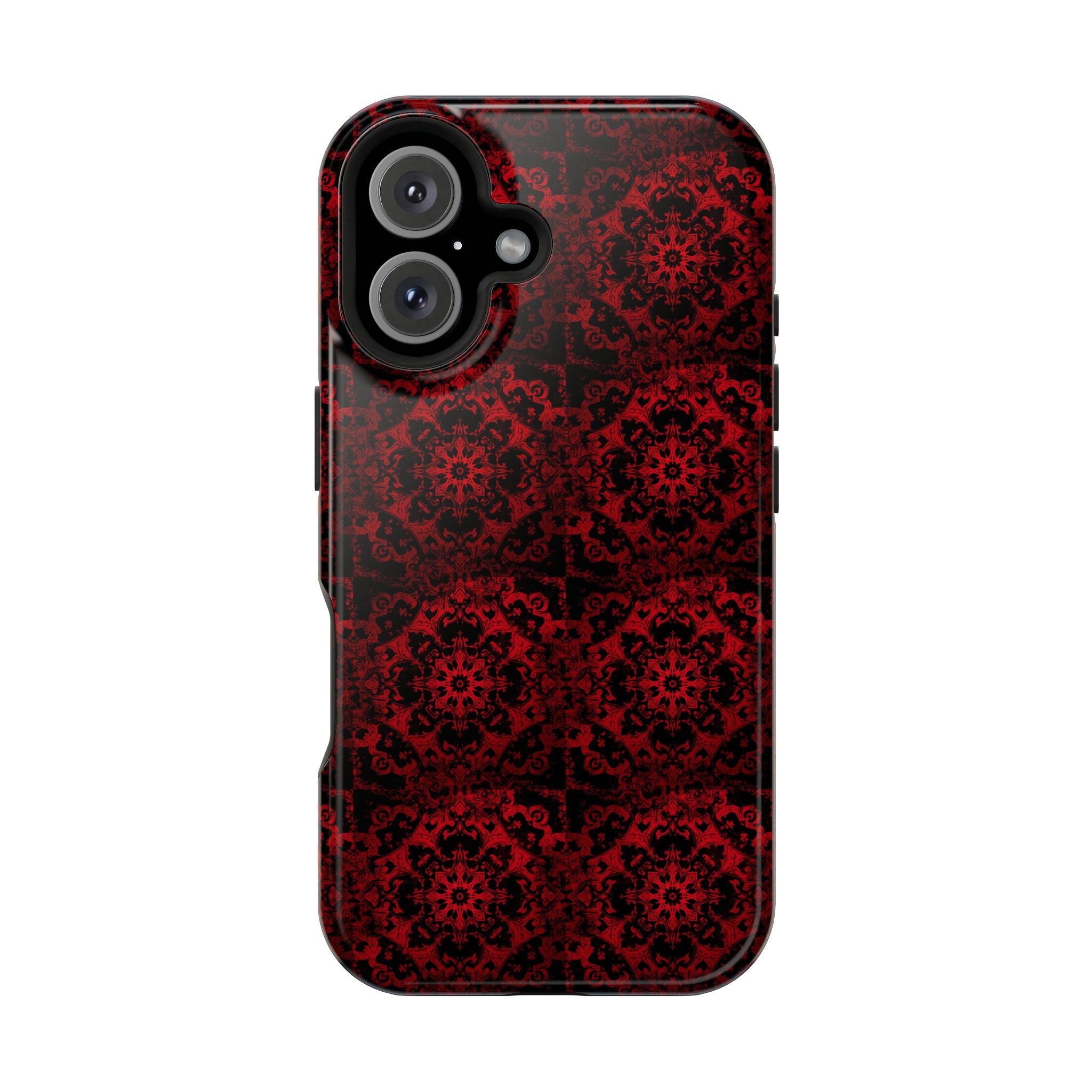 Gothic Red Mandala Magnetic Impact Resistant Phone Cover