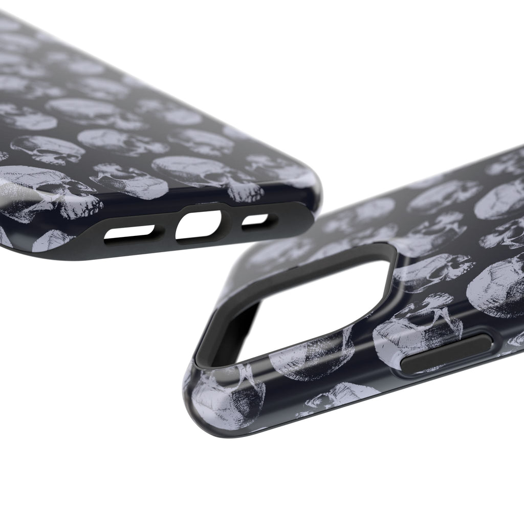 Skull Pattern Magnetic Phone Case — Impact-Resistant iPhone Cover