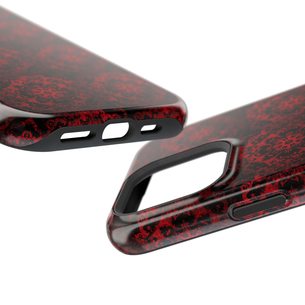 Gothic Red Mandala Magnetic Impact Resistant Phone Cover