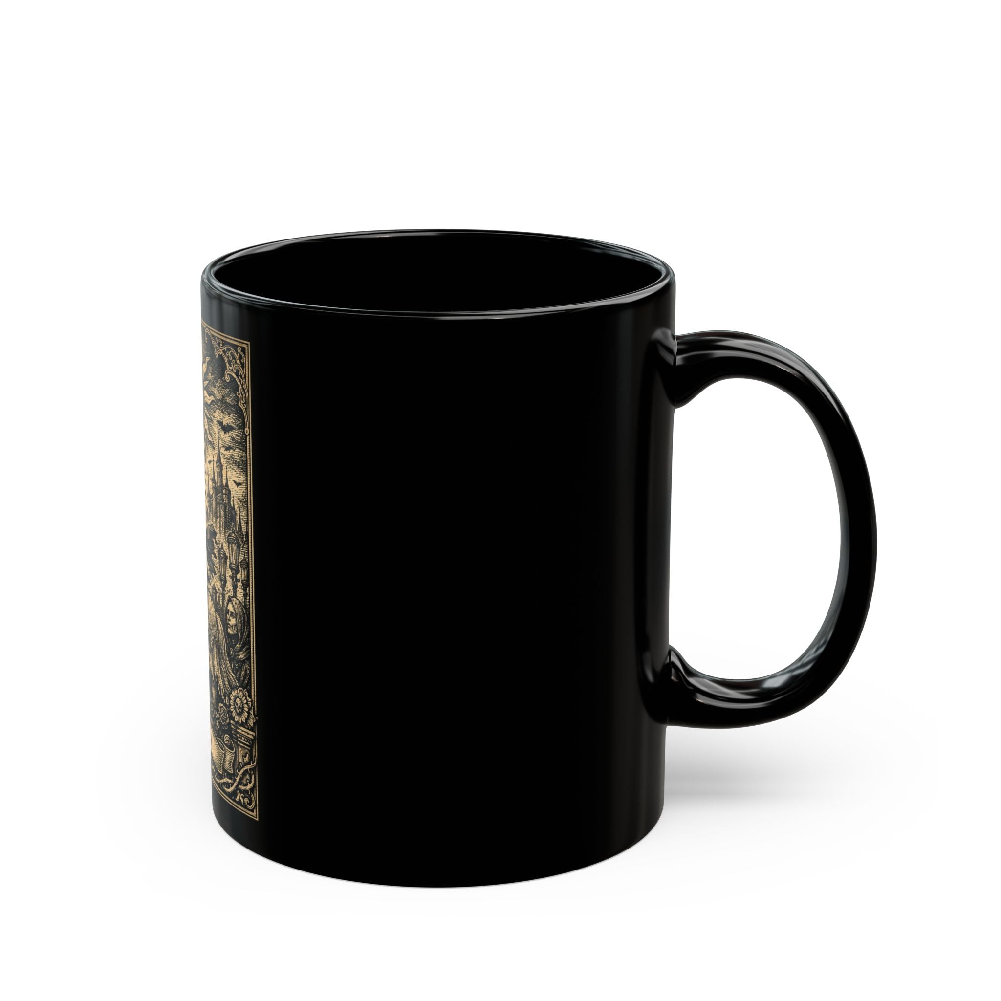 The Sun Tarot Card 11 oz. Black Mug