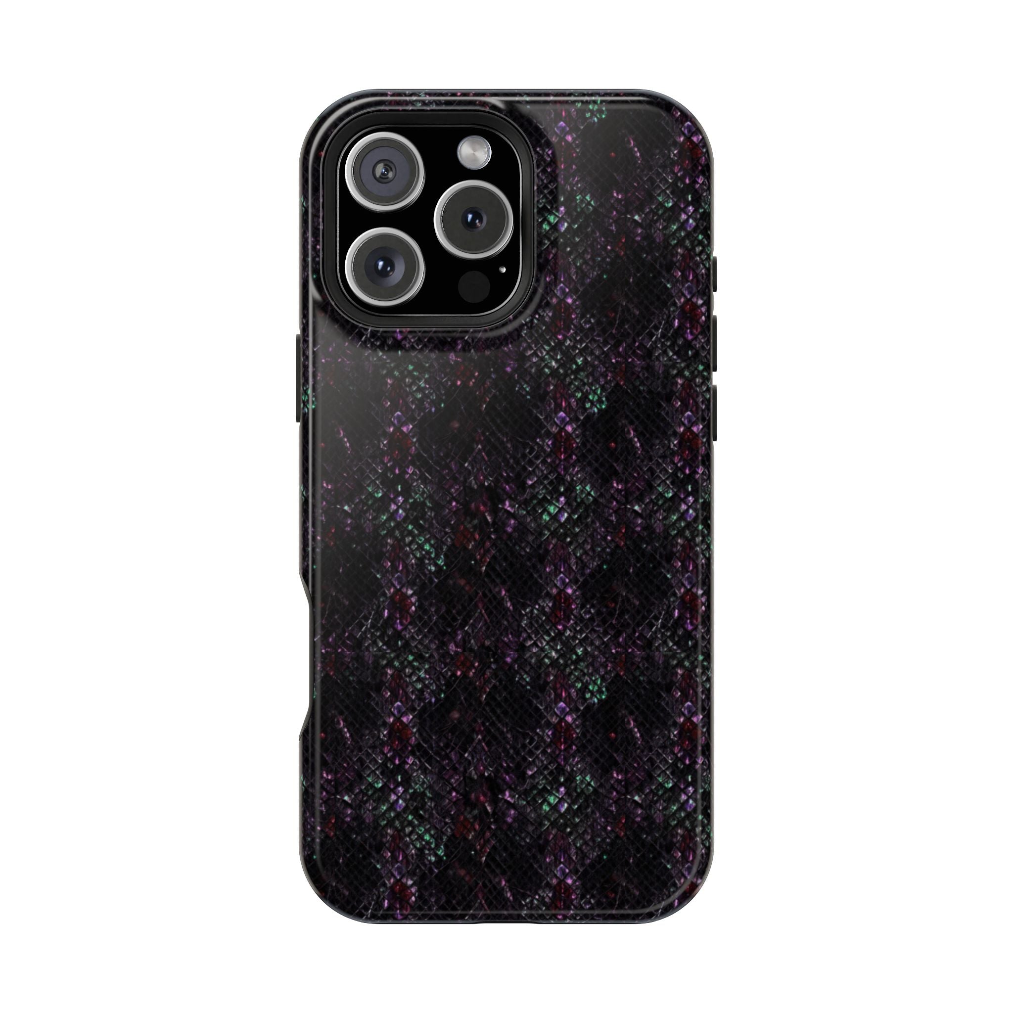 Iridescent Snakeskin Magnetic Impact Resistant Phone Case