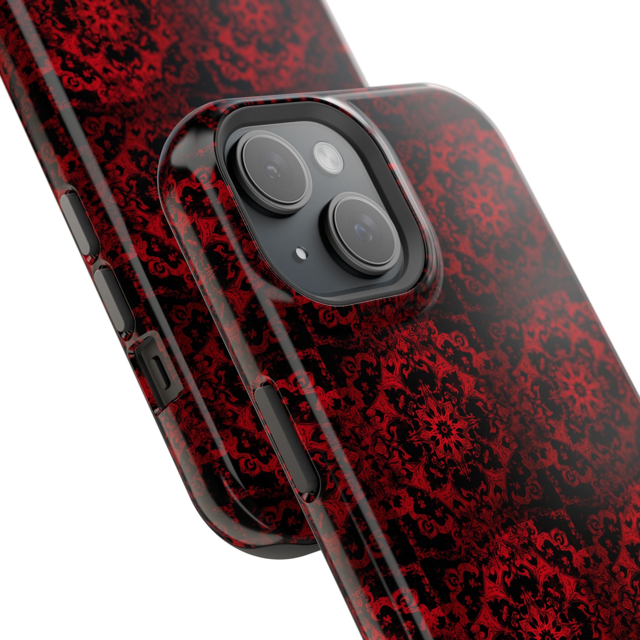 Gothic Red Mandala Magnetic Impact Resistant Phone Cover