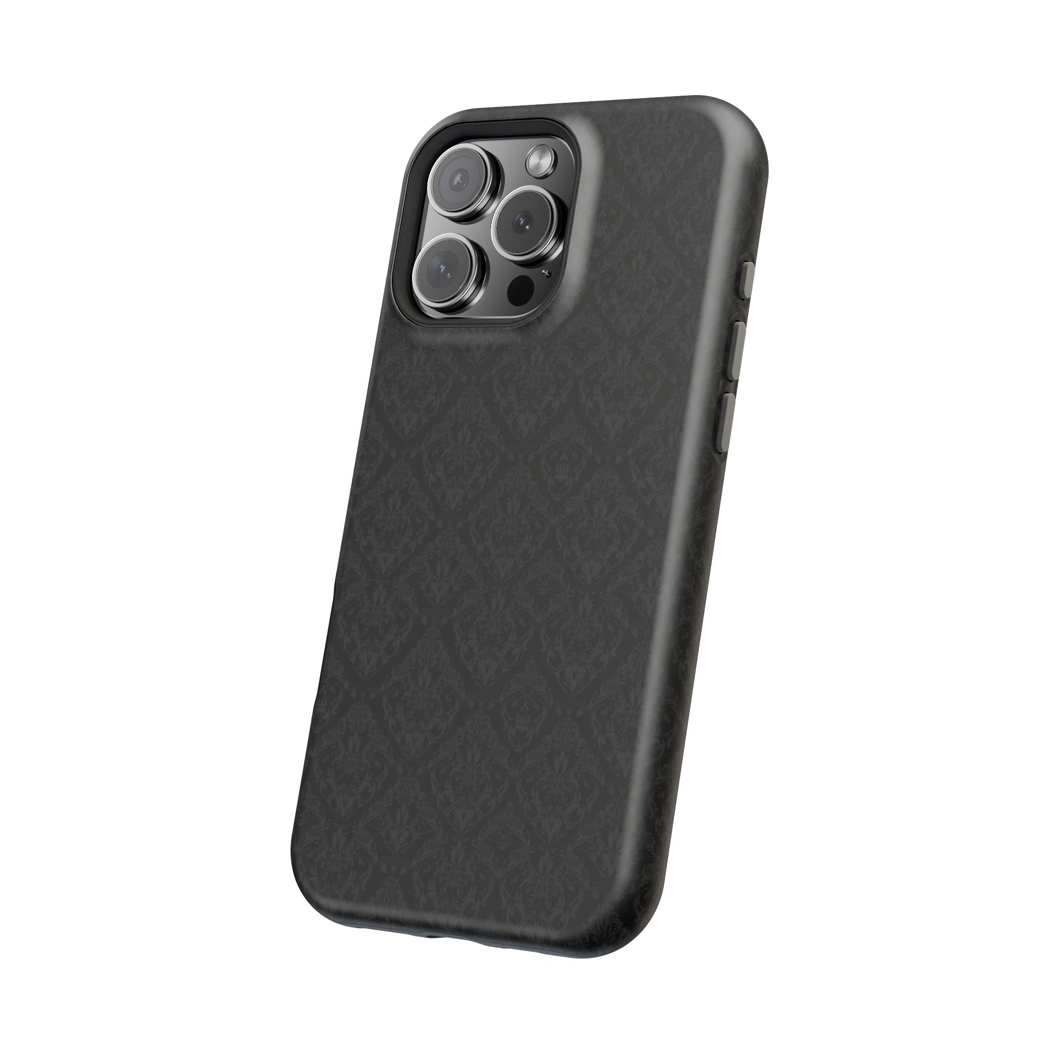 Black Damask Magnetic Impact-Resistant Phone Case