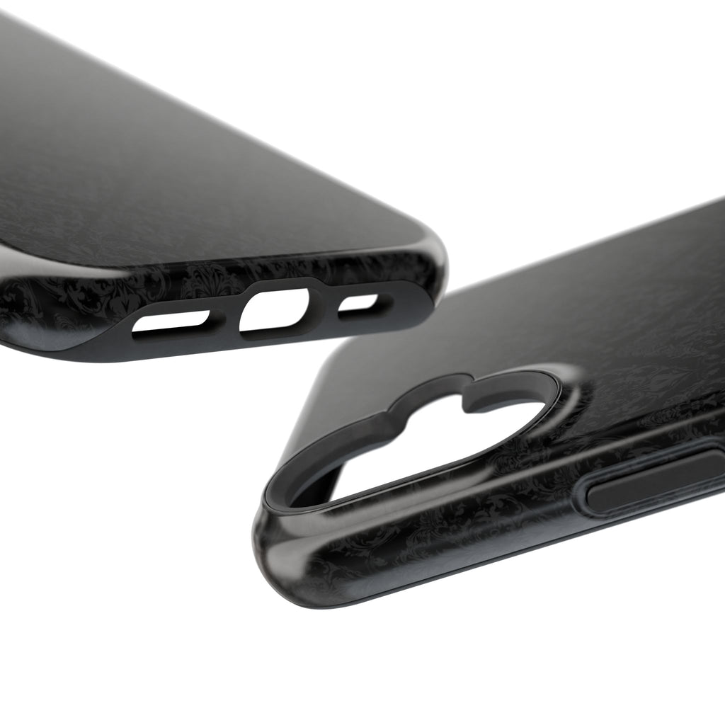 Black Damask Magnetic Impact-Resistant Phone Case