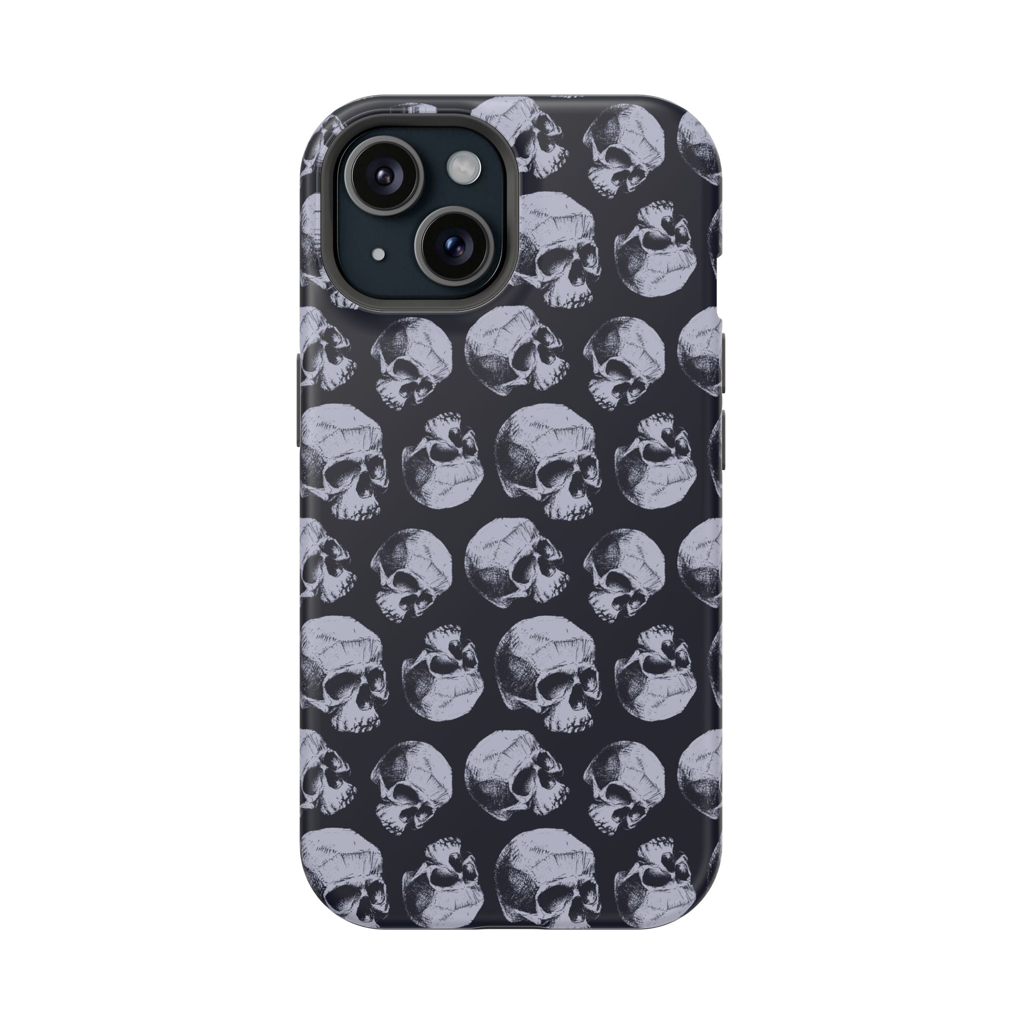 Skull Pattern Magnetic Phone Case — Impact-Resistant iPhone Cover