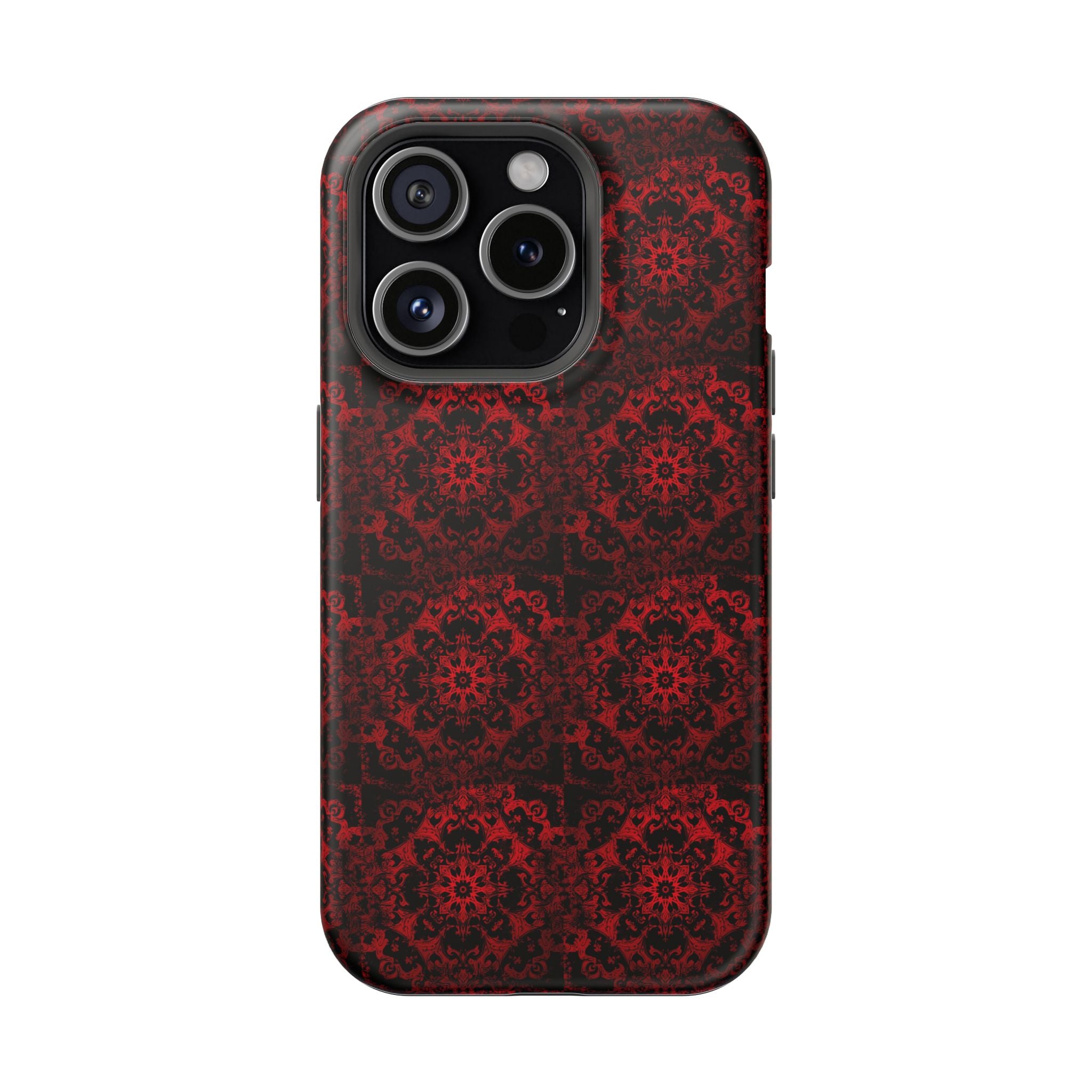 Gothic Red Mandala Magnetic Impact Resistant Phone Cover