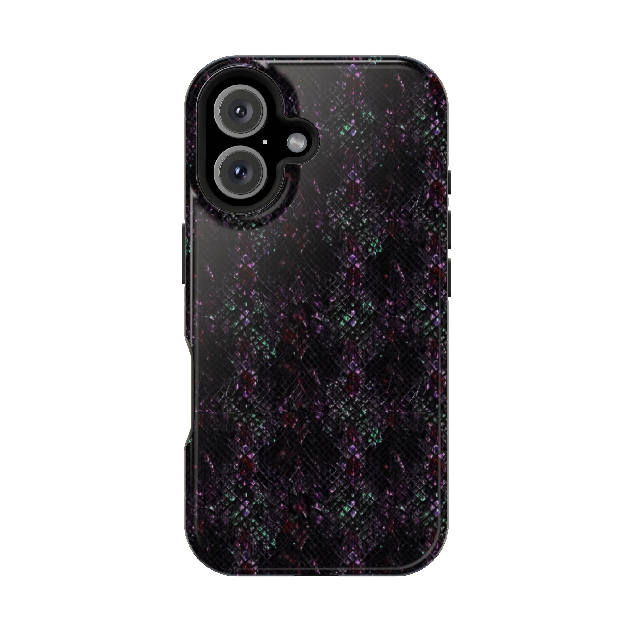 Iridescent Snakeskin Magnetic Impact Resistant Phone Case