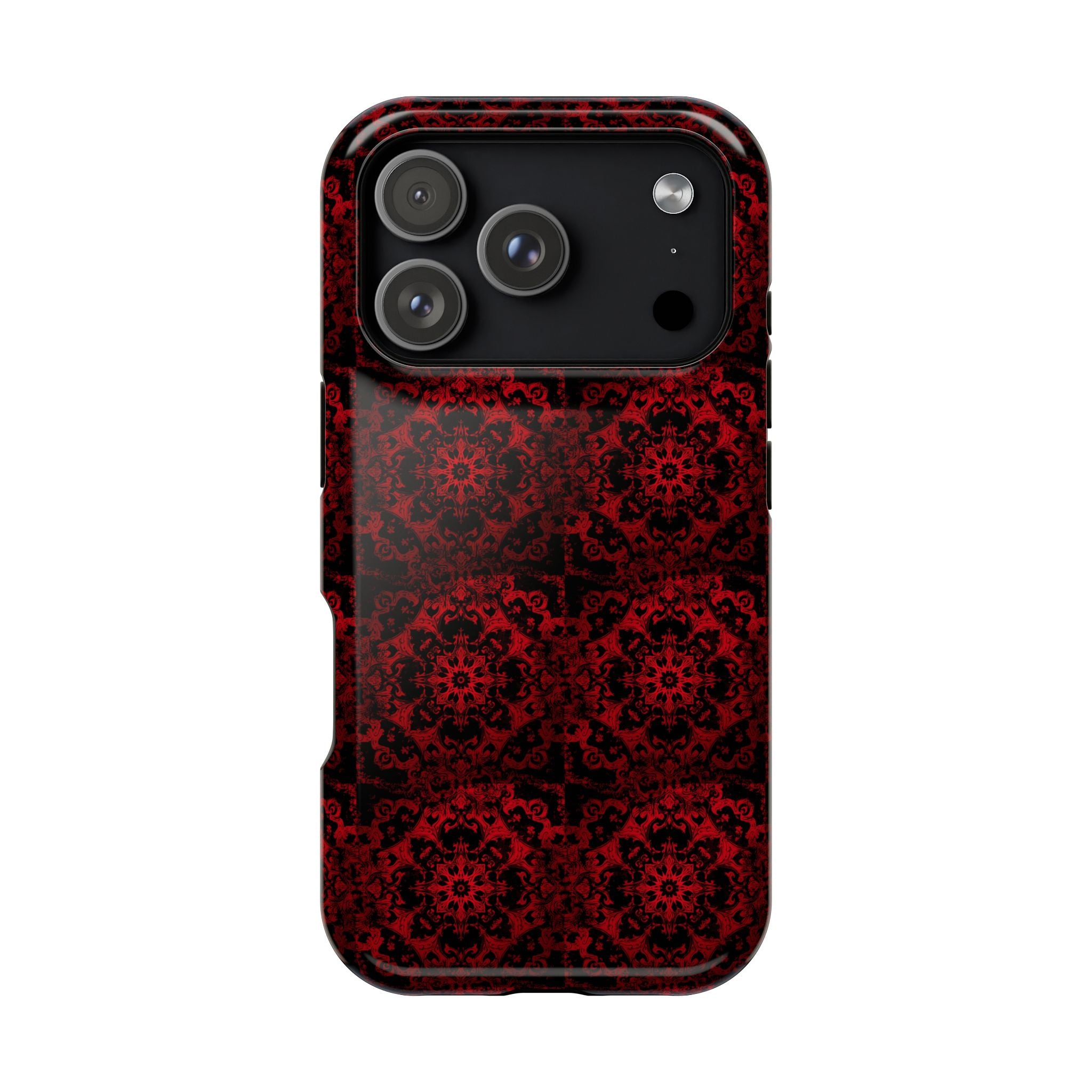 Gothic Red Mandala Magnetic Impact Resistant Phone Cover