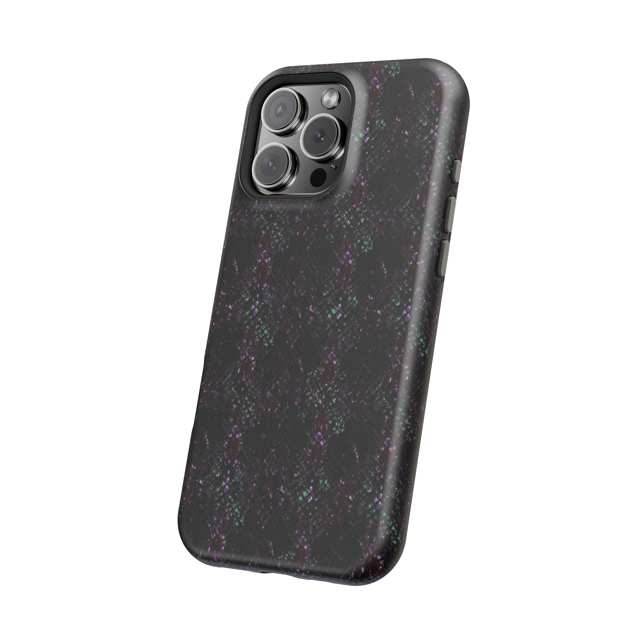 Iridescent Snakeskin Magnetic Impact Resistant Phone Case