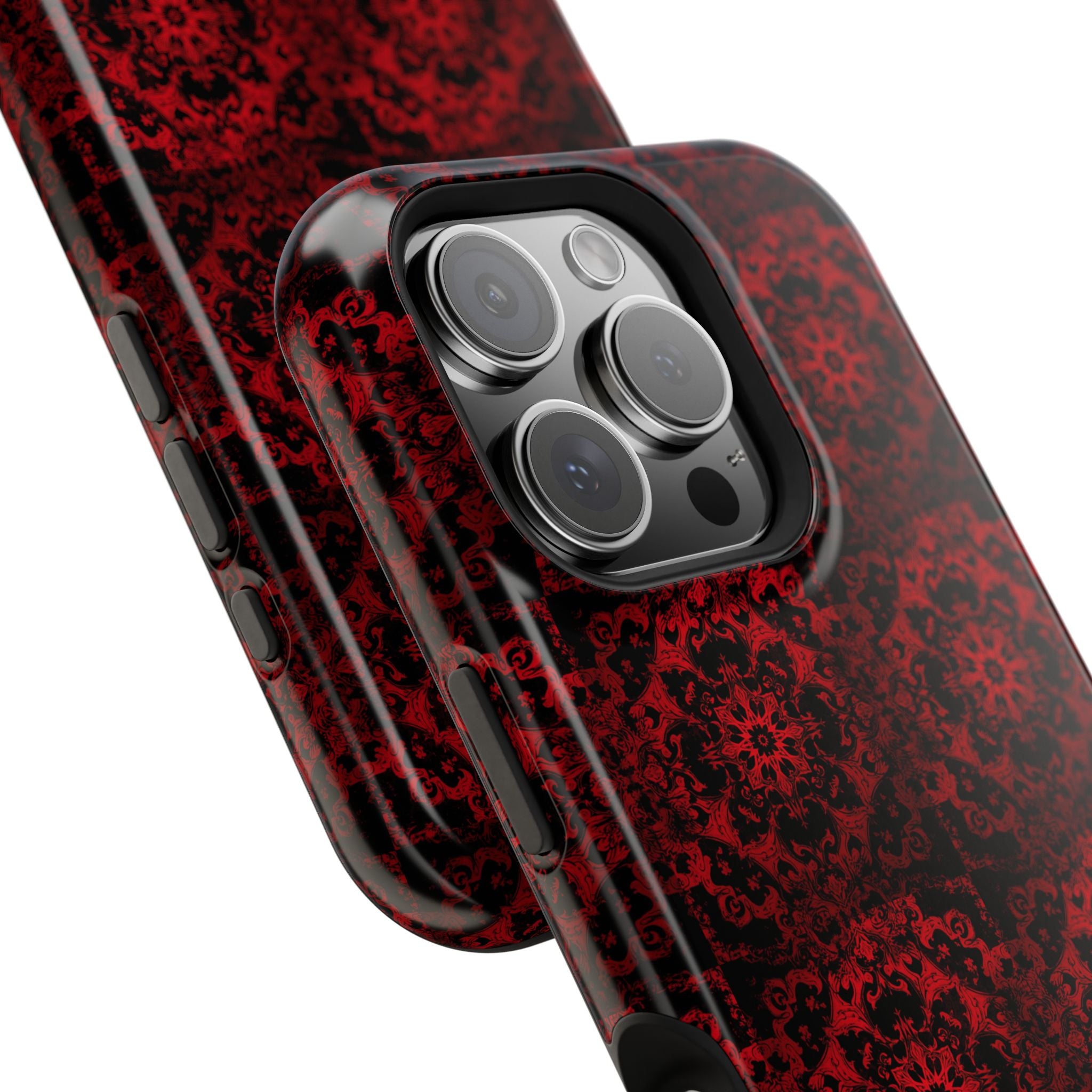 Gothic Red Mandala Magnetic Impact Resistant Phone Cover