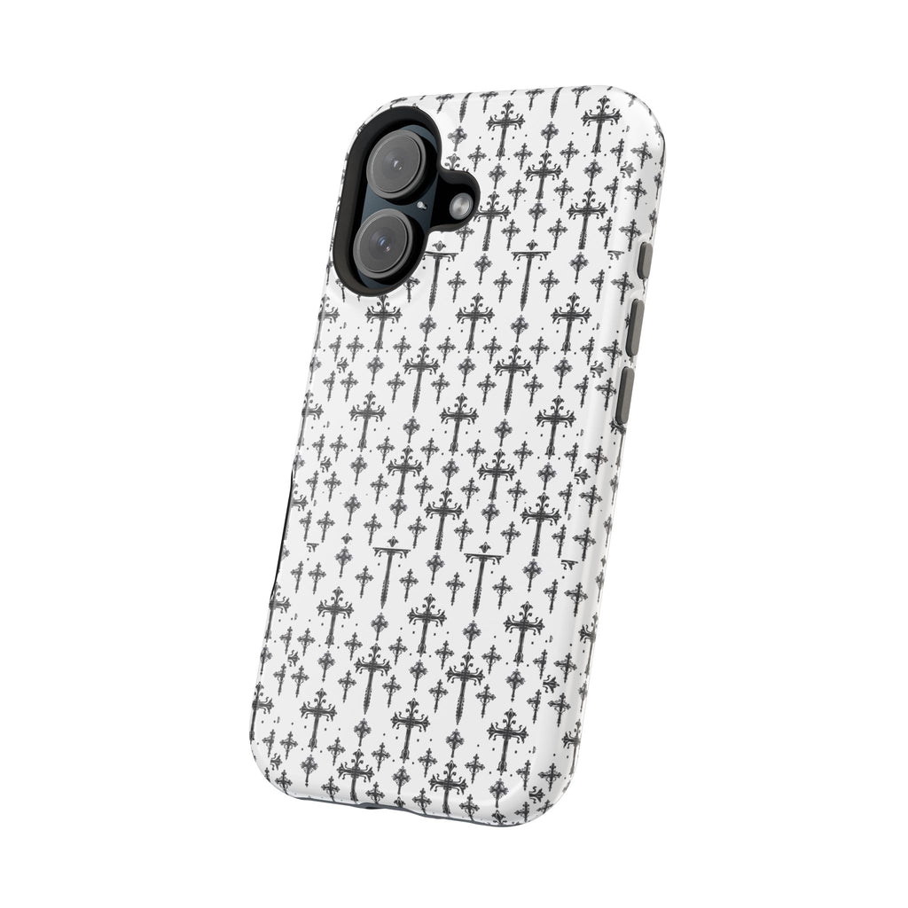Gothic Cross Magnetic Impact Resistant Phone Case