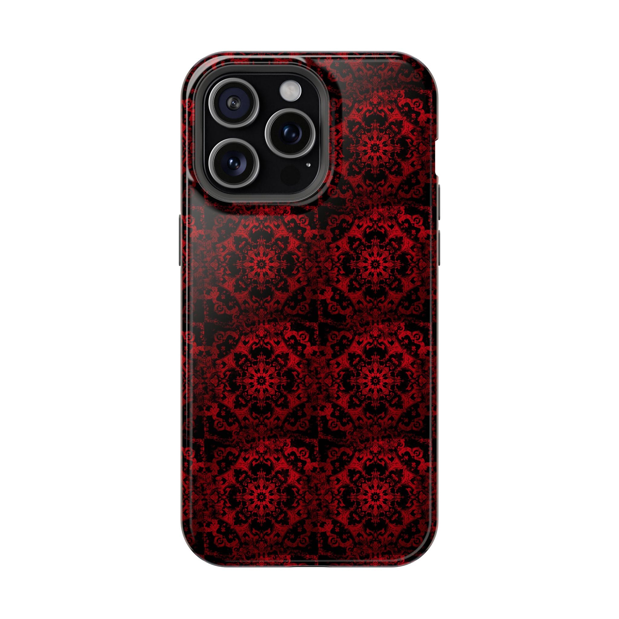 Gothic Red Mandala Magnetic Impact Resistant Phone Cover
