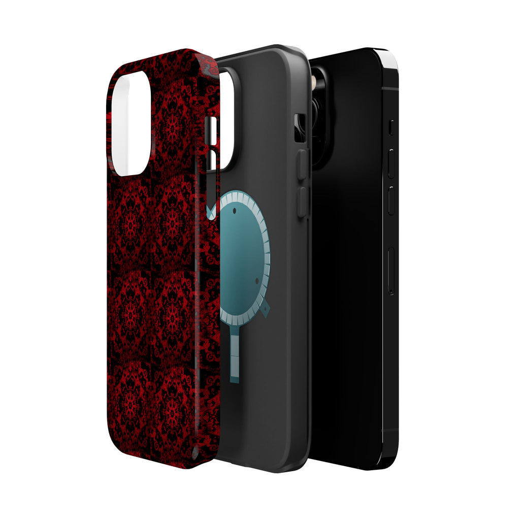 Gothic Red Mandala Magnetic Impact Resistant Phone Cover