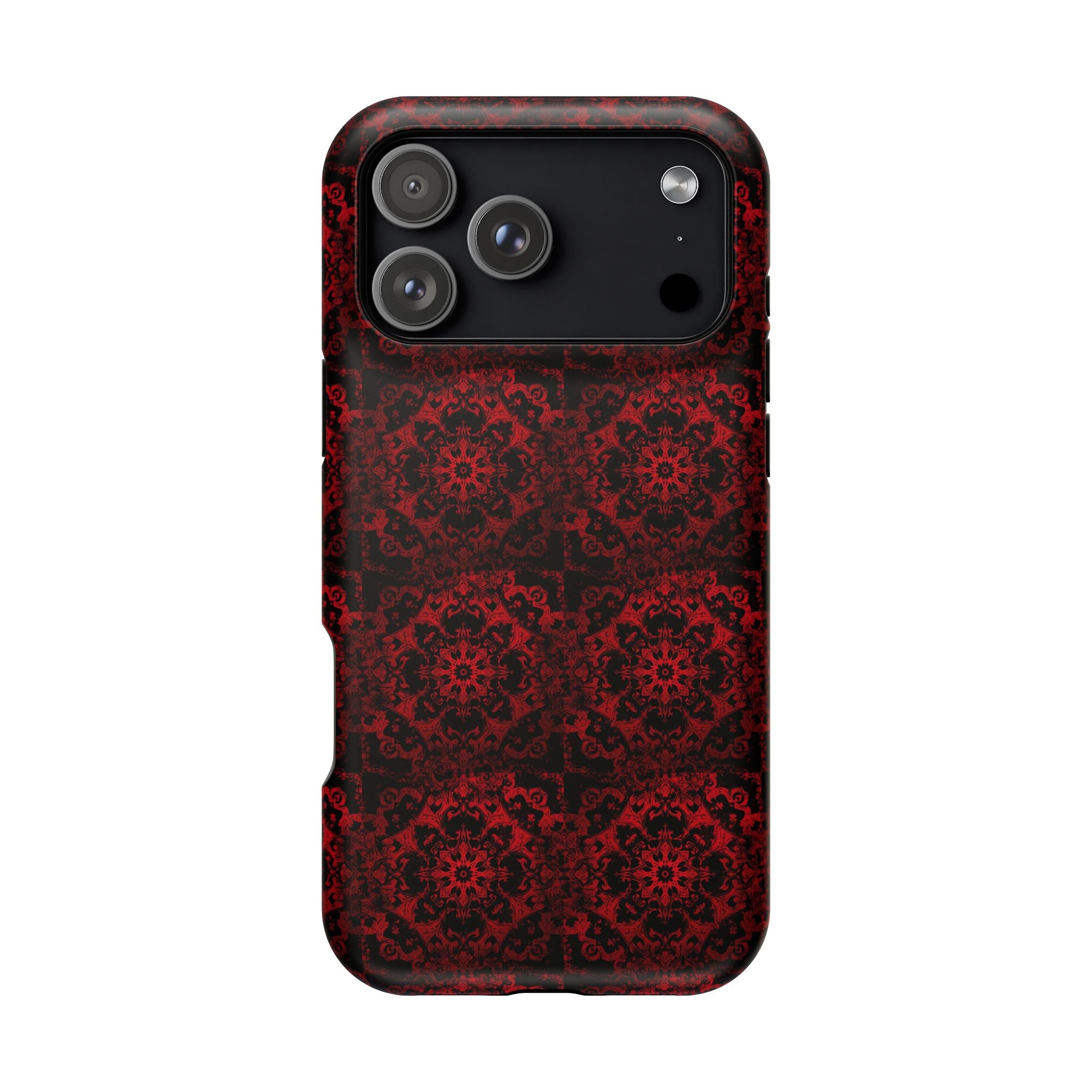 Gothic Red Mandala Magnetic Impact Resistant Phone Cover