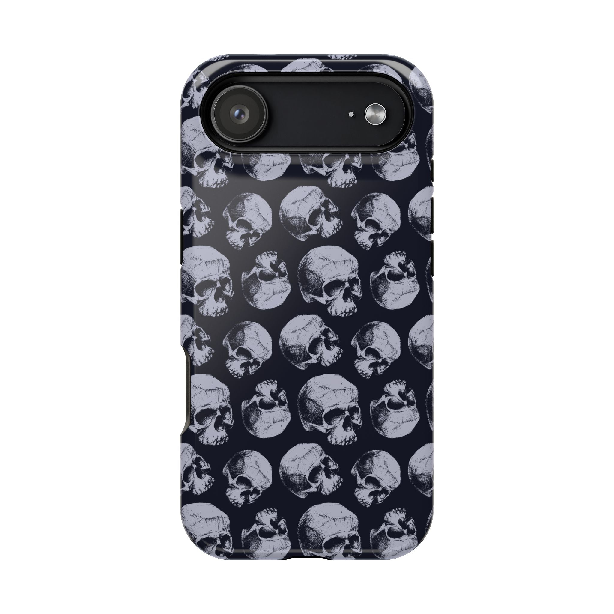 Skull Pattern Magnetic Phone Case — Impact-Resistant iPhone Cover