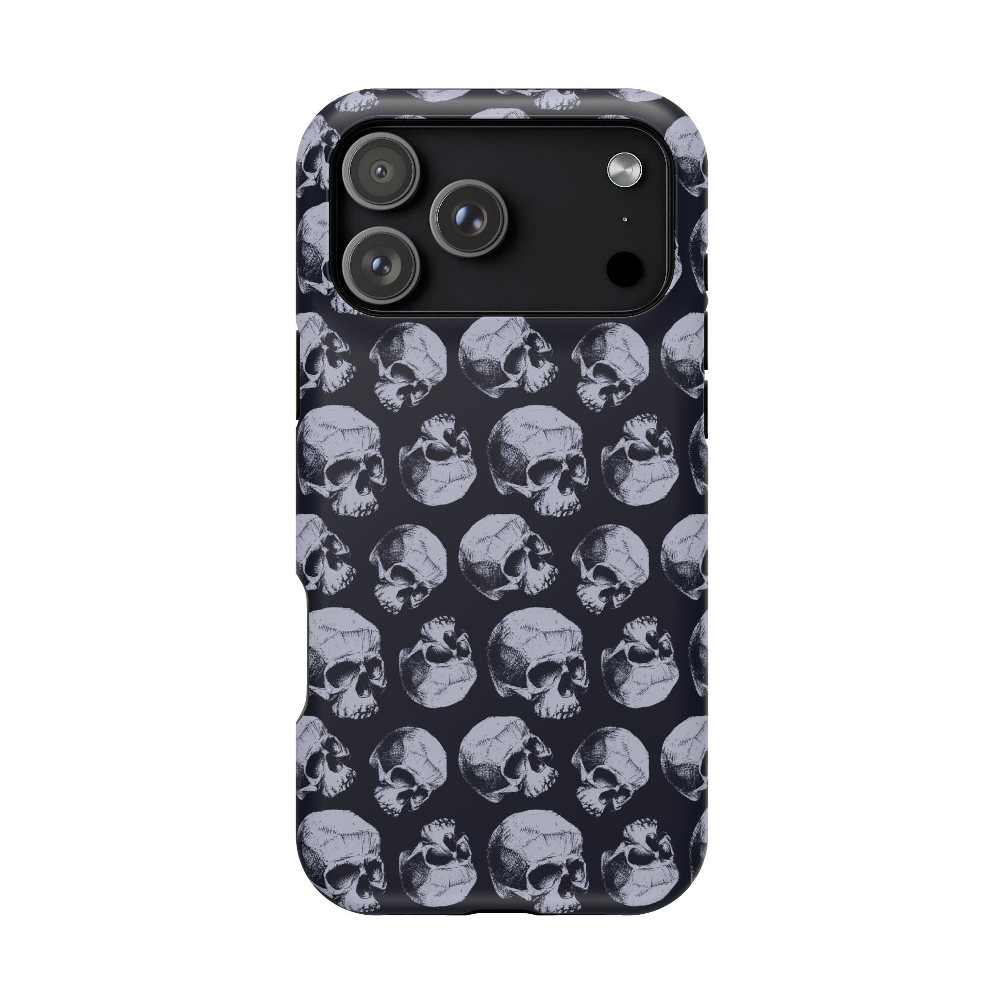 Skull Pattern Magnetic Phone Case — Impact-Resistant iPhone Cover