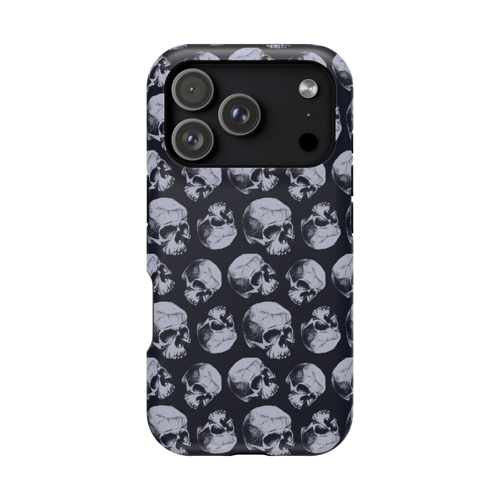 Skull Pattern Magnetic Phone Case — Impact-Resistant iPhone Cover