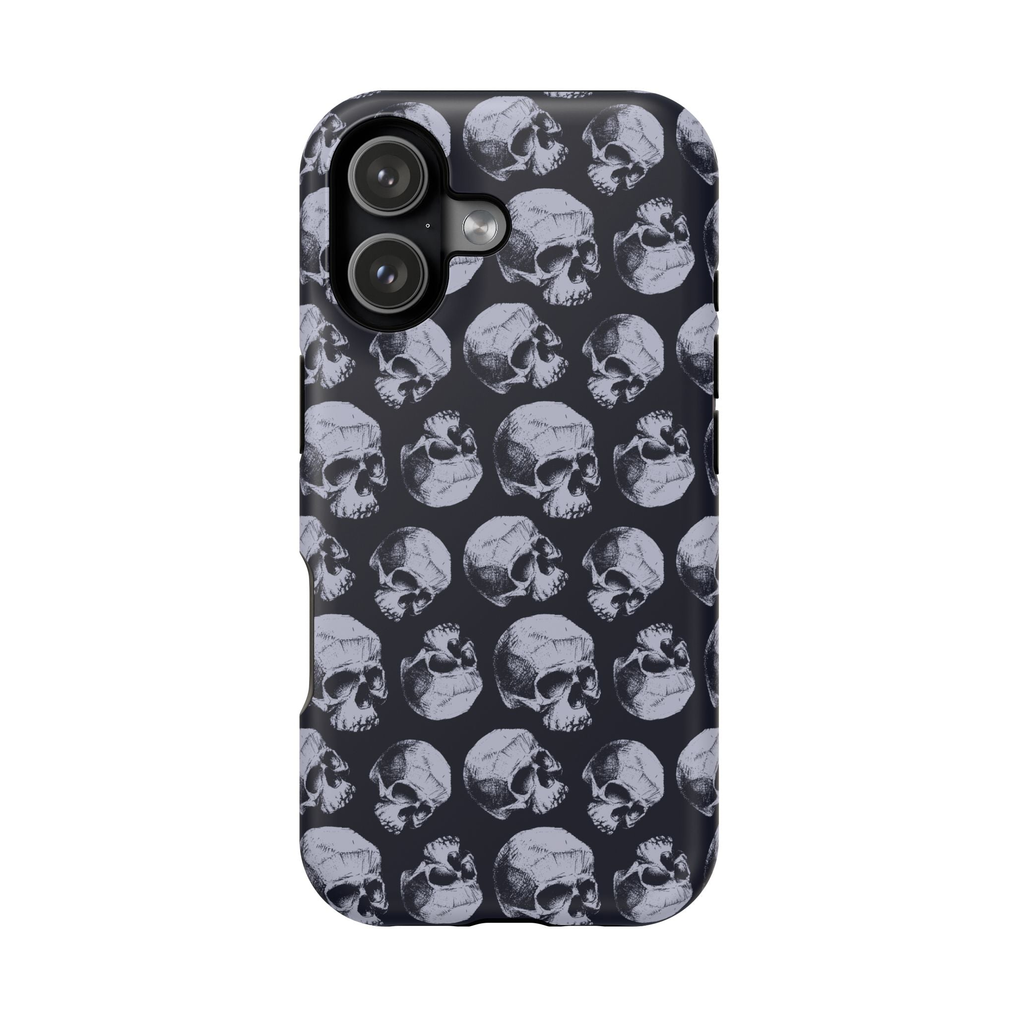 Skull Pattern Magnetic Phone Case — Impact-Resistant iPhone Cover