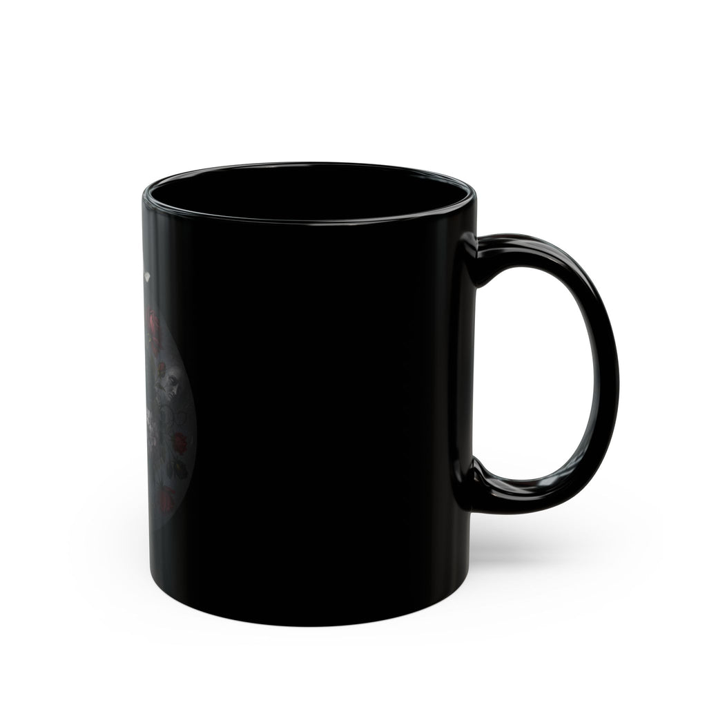 Gothic Floral Black Mug (11 oz)