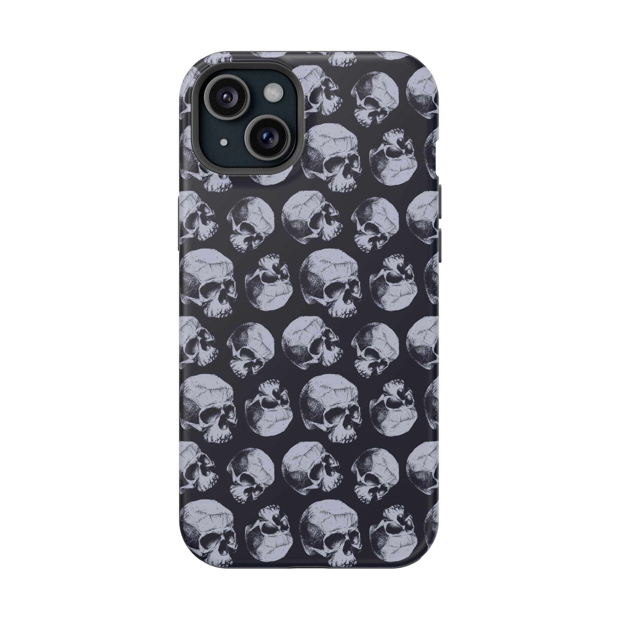 Skull Pattern Magnetic Phone Case — Impact-Resistant iPhone Cover