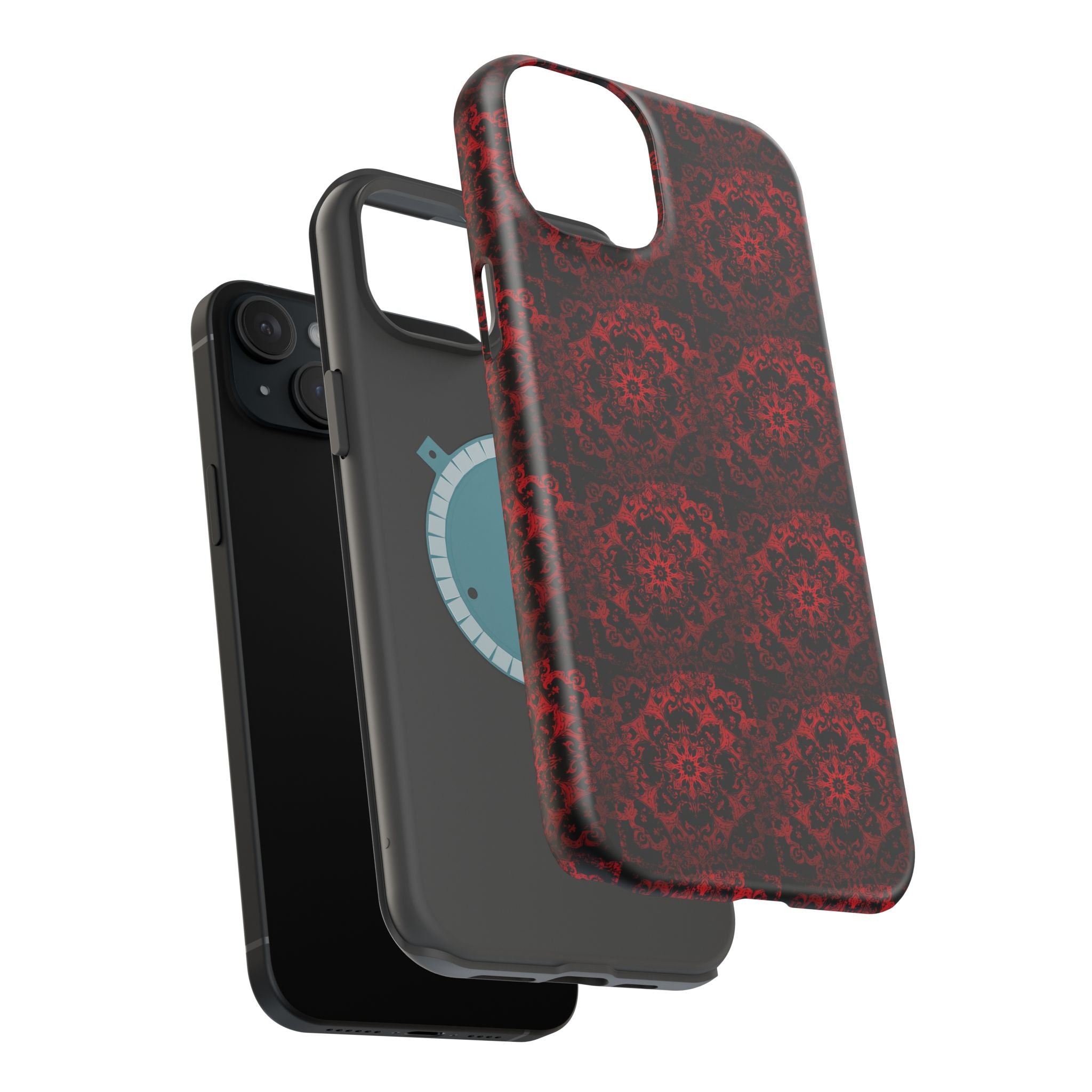Gothic Red Mandala Magnetic Impact Resistant Phone Cover