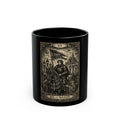 Six of Wands Tarot Card 11 oz. Black Mug