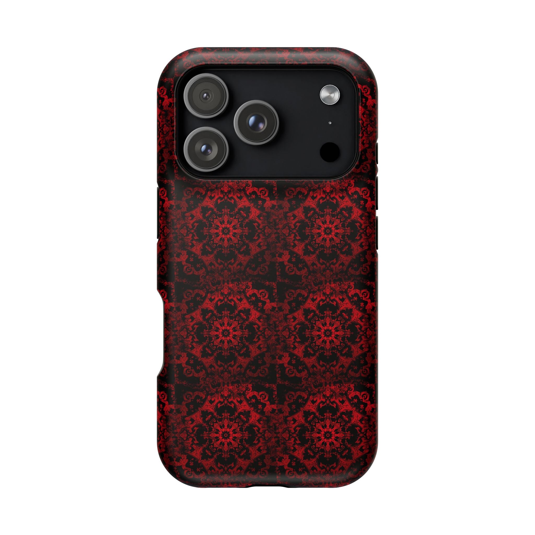 Gothic Red Mandala Magnetic Impact Resistant Phone Cover