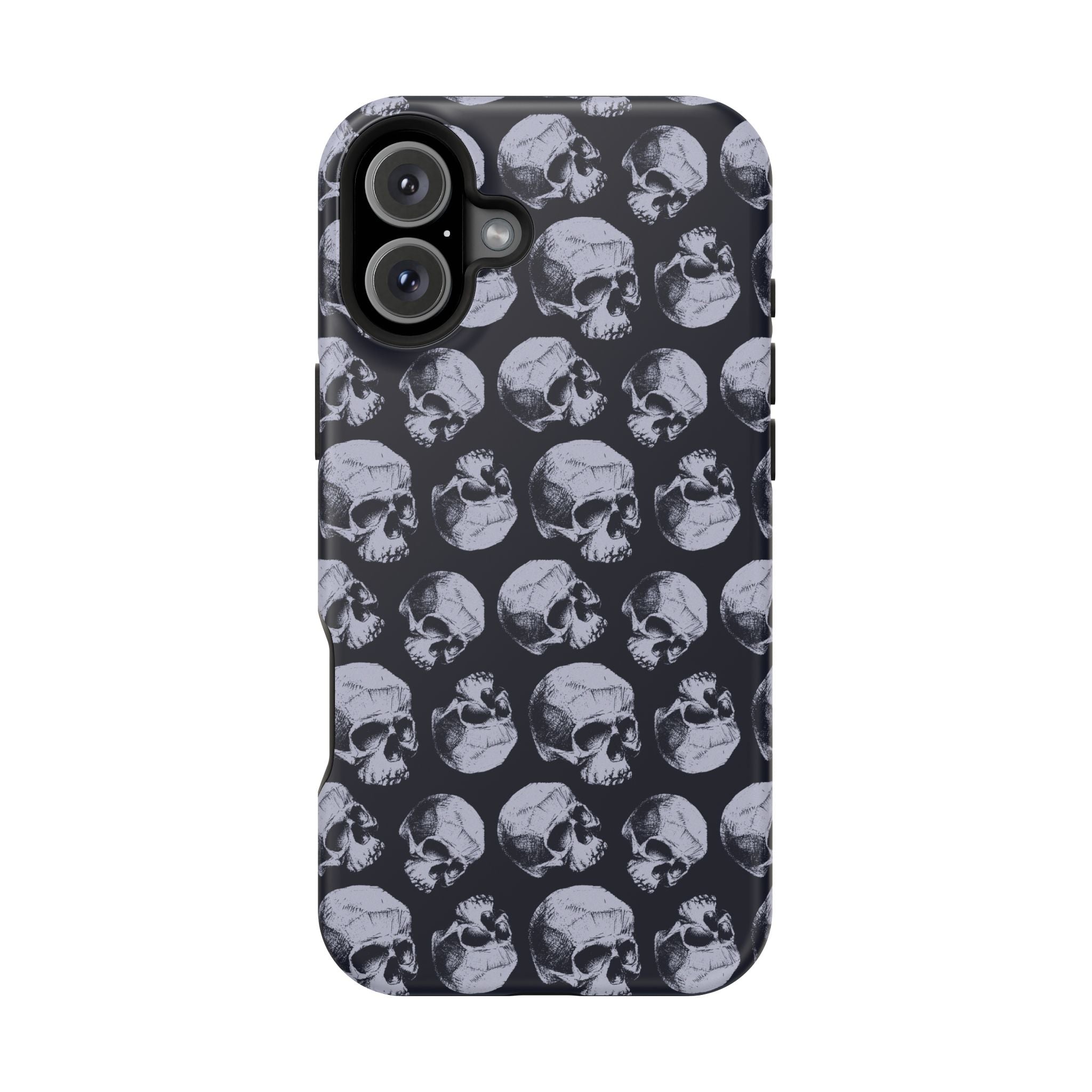 Skull Pattern Magnetic Phone Case — Impact-Resistant iPhone Cover
