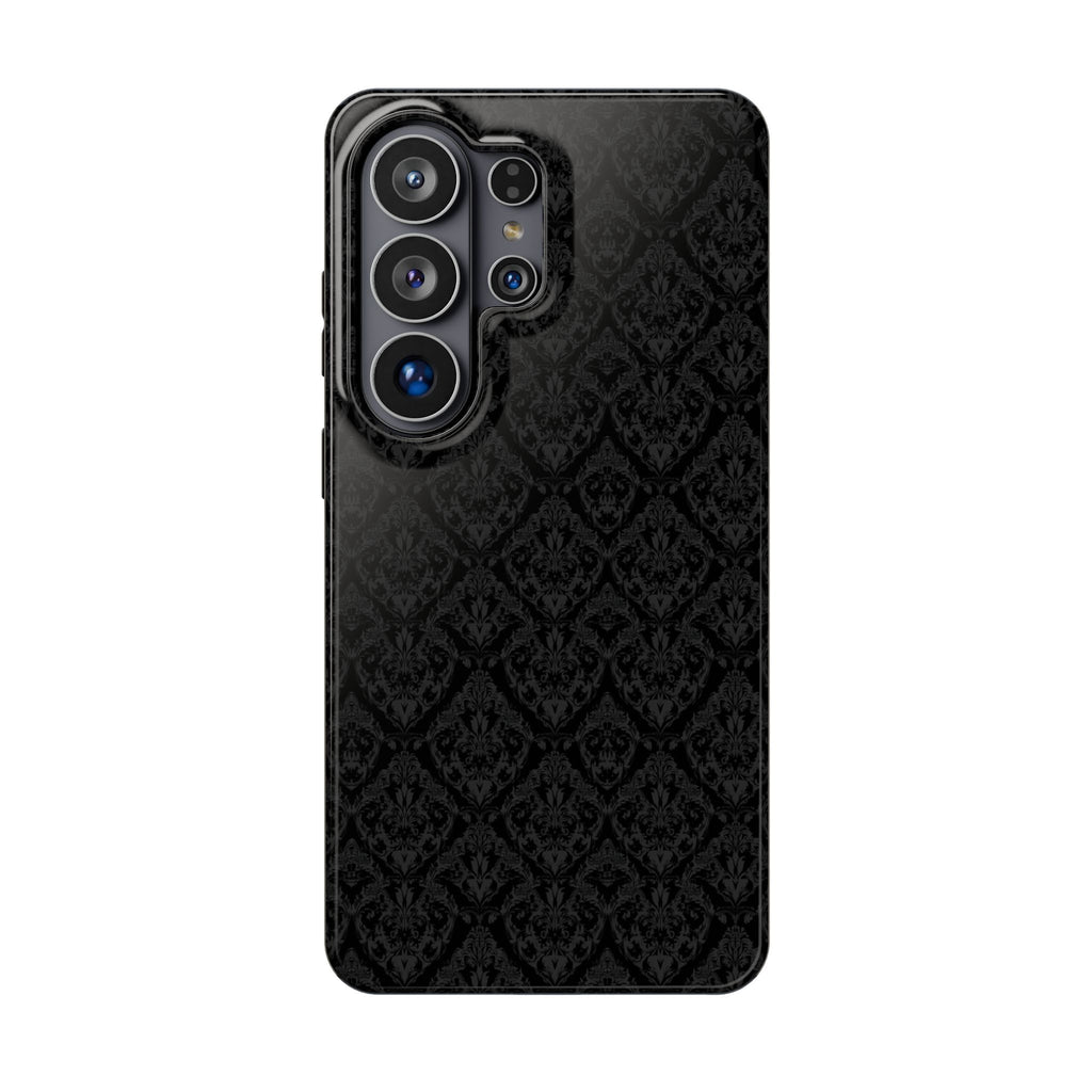 Black Damask Magnetic Impact-Resistant Phone Case