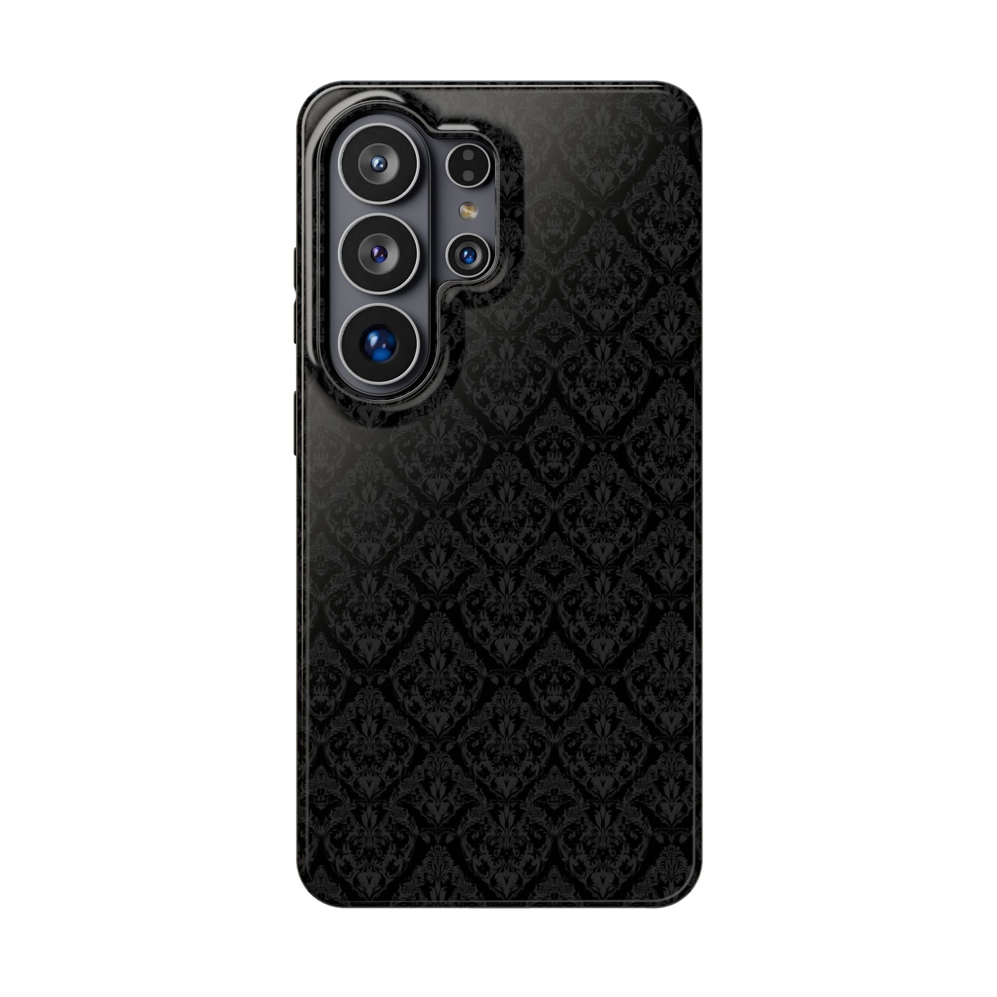 Black Damask Magnetic Impact-Resistant Phone Case