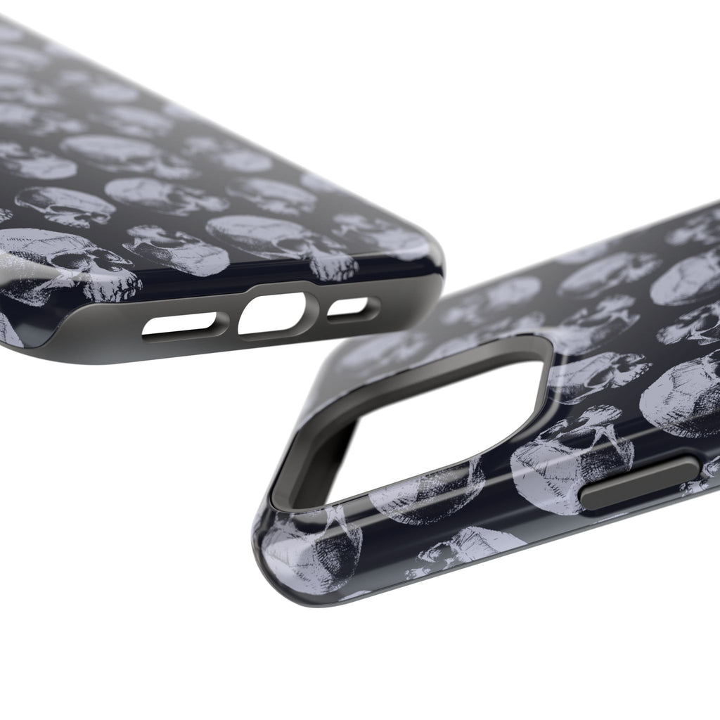 Skull Pattern Magnetic Phone Case — Impact-Resistant iPhone Cover