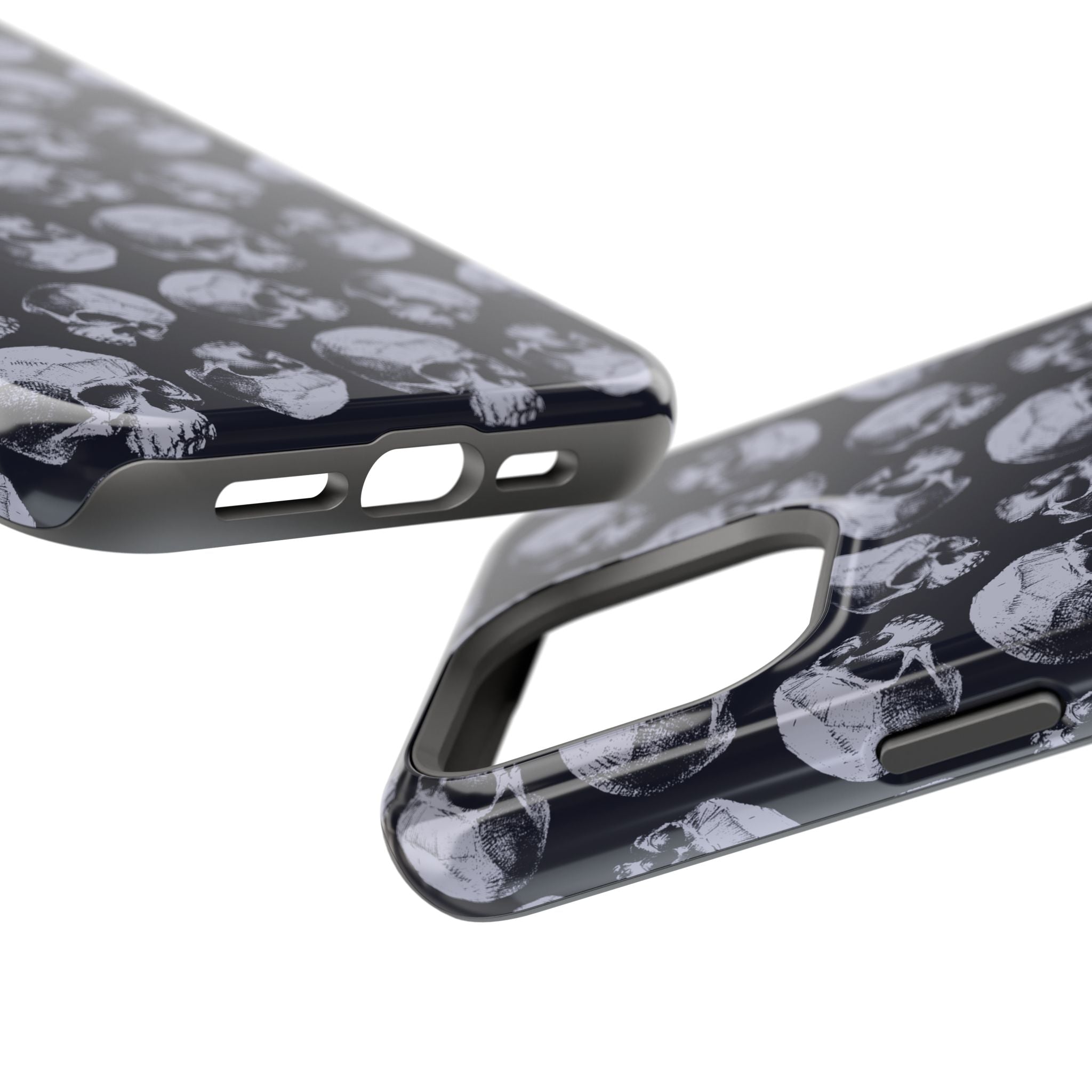 Skull Pattern Magnetic Phone Case — Impact-Resistant iPhone Cover