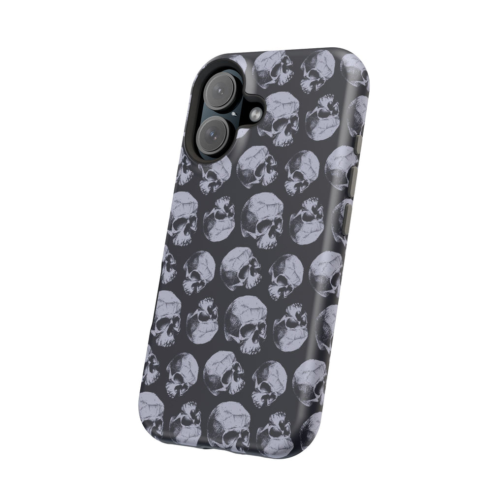 Skull Pattern Magnetic Phone Case — Impact-Resistant iPhone Cover