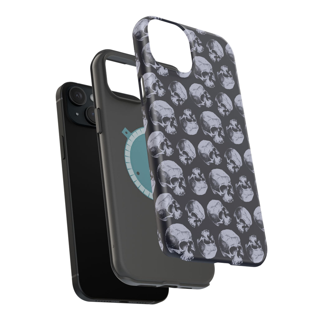 Skull Pattern Magnetic Phone Case — Impact-Resistant iPhone Cover